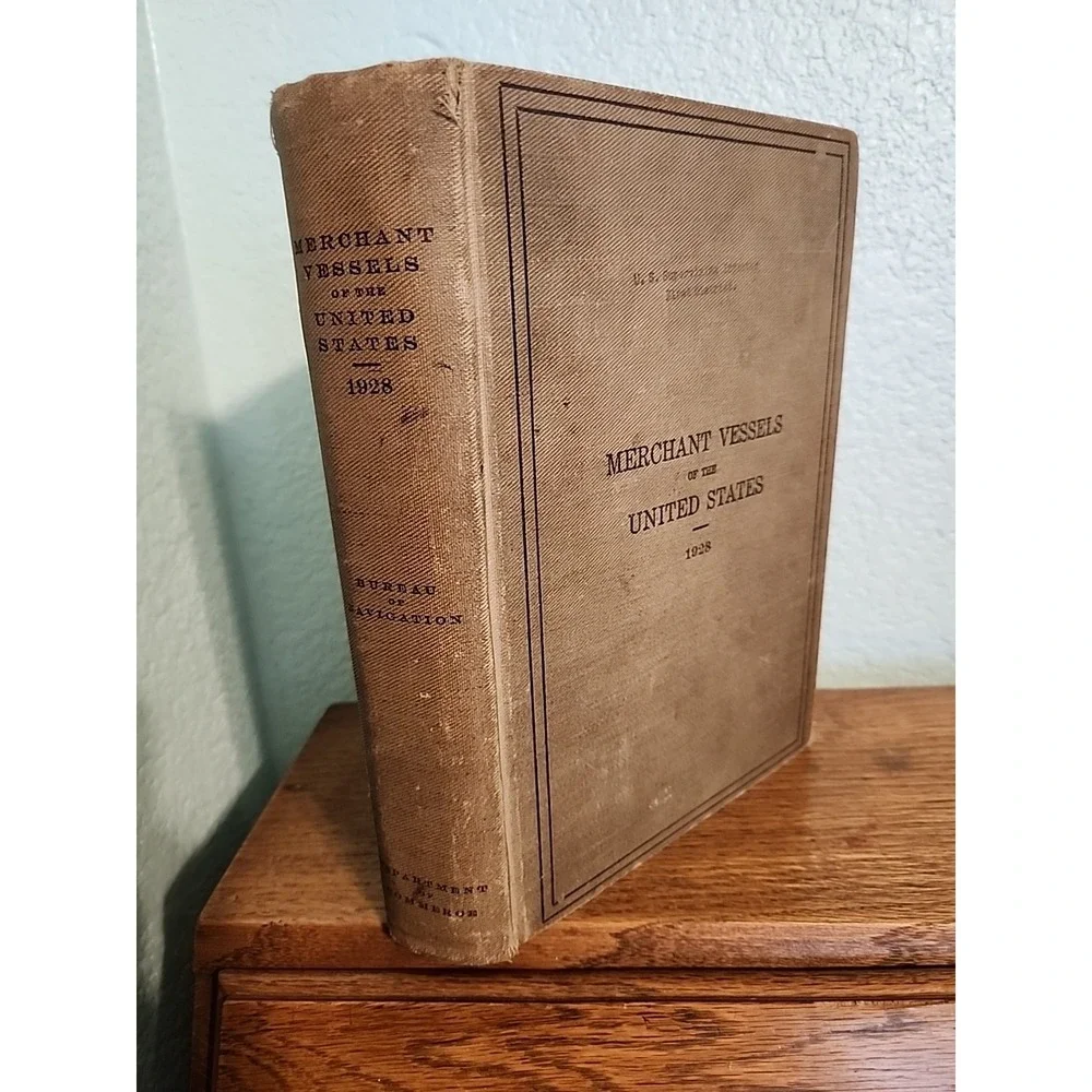 MERCHANT‎ VESSELS OF THE UNITED STATES Department of Commerce 1928 HC Yacht &